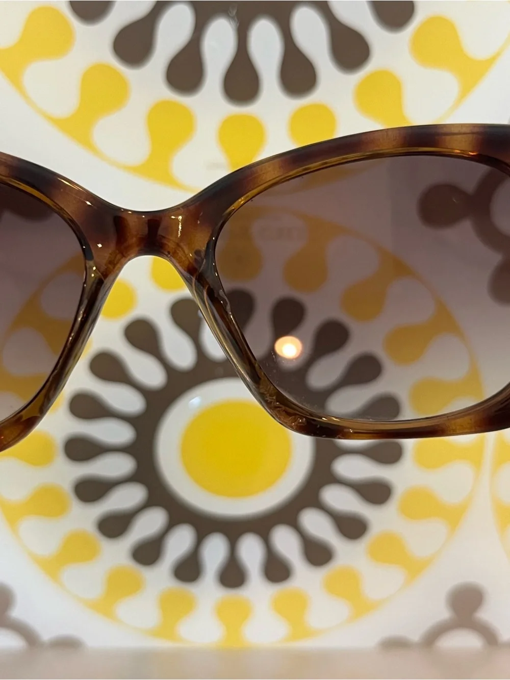 Alexander McQueen Tortoiseshell Sunglasses with Brown Gradient Lenses